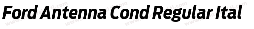 Ford Antenna Cond Regular Italic字体转换